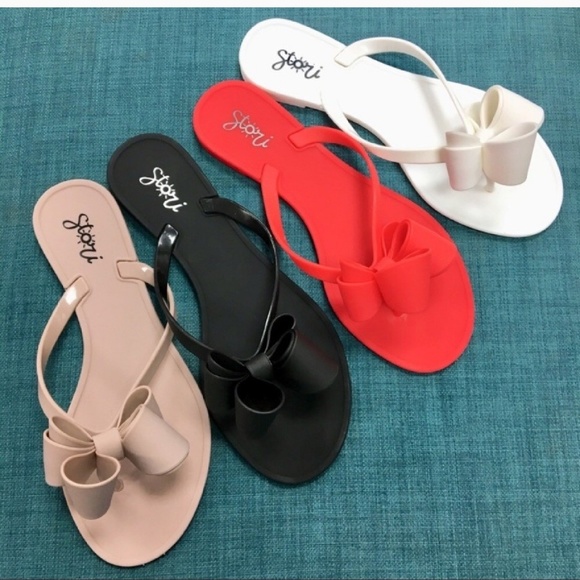 Tonight only! Stori Nude jelly bow sandal - Picture 3 of 6